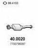 RENAU 7700796097 Catalytic Converter